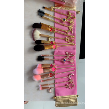 Cartoon Style Sailor Moon  Personalize 8Pcs Makeup Brush Set Cosmetic Powder Foundation Eyeshadow Brush For Girls Gift